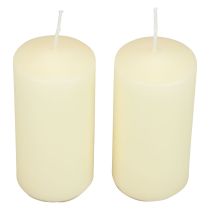 Itens Velas Pilar H100 Ø50cm Velas Creme 12 unidades