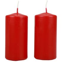 Itens Velas pilares H100 Ø50cm velas vermelhas 12 unidades