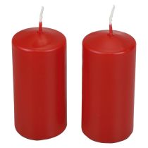Itens Velas pilares H100 Ø50cm velas vermelhas 12 unidades