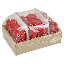 Itens Velas pilares H100 Ø50cm velas vermelhas 12 unidades