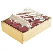 Itens Velas pilar H70mm Ø50mm velas vermelhas velhas 12 un