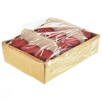 Itens Velas pilares velas vermelhas H70mm Ø50mm 12 un