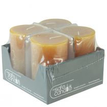 Itens Velas do Advento, amarelas rústicas, 70/110mm, 4 unidades - velas cilíndricas de cor sólida para decorações natalinas aconchegantes.