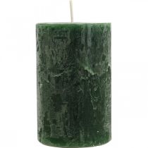 Itens Velas Coloridas Sólidas Verde Escuro Pilar Velas 70×110mm 4pcs