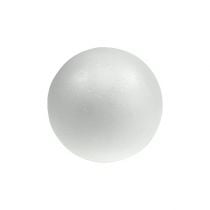 Bola de isopor Ø8cm branca 10p
