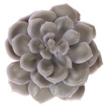 Itens Conjunto de 6 flores artificiais de cera suculentas para decoração, 10 cm.