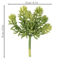 Itens Flor suculenta artificial para decoração de baixa manutenção de espaços residenciais e comerciais, 15 cm, 5 peças.