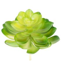 Itens Planta suculenta artificial, verde, para decoração em vaso ou tigela, 10 cm, 4 peças