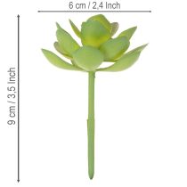 Itens Planta suculenta verde artificial como decoração para arranjos criativos.