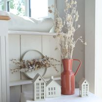 Itens Miniatura elegante de casa de chá para decoração de mesa, 15 cm