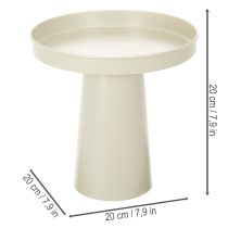 Itens Bandeja de apoio, prato decorativo para velas e estatuetas, 20 cm