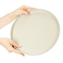 Itens Bandeja decorativa de metal de 30 cm para decoração de plantas.