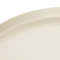 Itens Bandeja decorativa de metal de 30 cm para decoração de plantas.