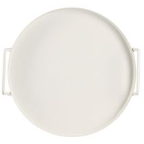 Itens Bandeja com alças práticas, estilo vintage, para diversas ideias de decoração com flores e materiais naturais, 30 cm