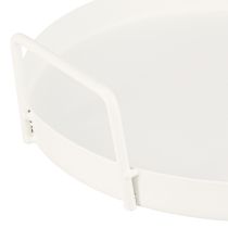 Itens Bandeja com alças práticas, estilo vintage, para diversas ideias de decoração com flores e materiais naturais, 30 cm