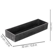 Itens Bandeja retangular com alças, bandeja decorativa para mesa, 32 cm