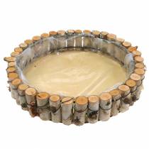 Itens Bandeja redonda para plantação de bétula natural Ø23/31/41cm conjunto de 3