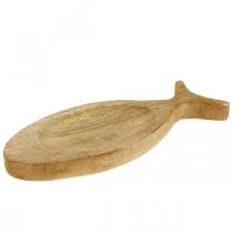Deco bandeja de madeira bandeja de peixe bandeja de madeira placa de madeira 30x3x12cm