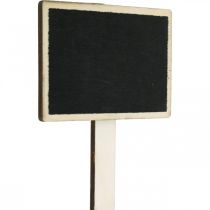 Placa para colar, placa de madeira para escrever, placa de planta, decoração de casamento, início da escola 10×7cm L22cm 12pcs
