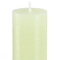 Itens Velas de mesa velas verde lima cor sólida 34x240mm 4 un