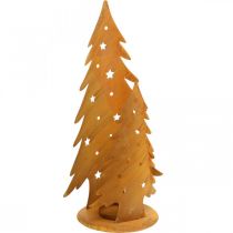 Itens Lanterna para árvores de Natal, decoração metálica em pátina, Natal A46cm L25,5cm