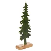 Itens Árvore de Natal decorativa com base de madeira, 36 cm
