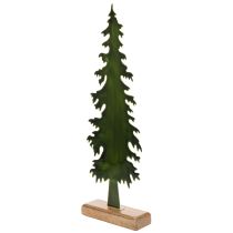 Itens Árvore de Natal decorativa sobre base de madeira, decoração de mesa, Natal, 46 cm