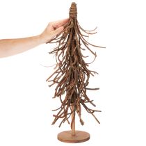 Itens Árvore decorativa feita de ramos de salgueiro sobre uma base de madeira, 68 cm