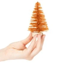 Itens Árvore de Natal artificial em miniatura para decoração de mesa, 12 cm, 6 peças