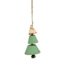 Itens Decorações para árvores de Natal, árvore de Natal para pendurar, Natal verde / natural H10cm L24cm 4pcs