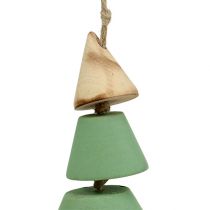 Itens Decorações para árvores de Natal, árvore de Natal para pendurar, Natal verde / natural H10cm L24cm 4pcs