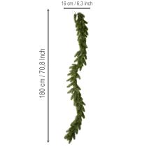 Itens Guirlanda artificial de pinheiro, verde, para decoração festiva, 180 cm