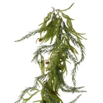 Itens Guirlanda artificial de ramos de pinheiro com pinhas para decoração do Advento, 218 cm