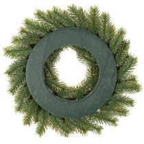 Itens Guirlanda artificial de ramos de pinheiro com pinhas para porta ou mesa, 30 cm