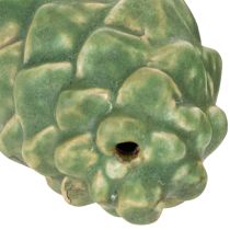 Itens Decoração de pinha de cerâmica, decoração de mesa, outono, 14 cm, 3 peças
