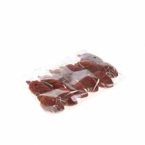 Itens Cones decorativos flocados Rooibos 9,5cm/8cm 12 un