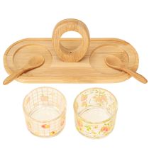 Itens Conjunto de tapas com motivo pêssego decoração de mesa verão 23×9×10,5cm