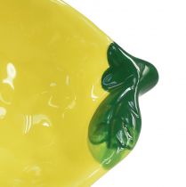 Itens Tigelas de tapas em cerâmica decoração de mesa com limão 28,5cm Alt.4cm