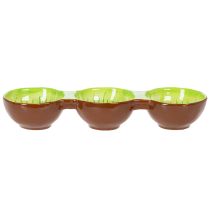 Itens Tigela de cerâmica com motivo de kiwi, decoração de verão para servir tapas e petiscos com estilo, 30 cm
