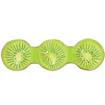 Itens Tigela de cerâmica com motivo de kiwi, decoração de verão para servir tapas e petiscos com estilo, 30 cm
