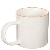 Itens Caneca de cerâmica com motivo de casa e padrão em relevo, 9 cm