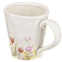 Itens Caneca de café com flores coloridas para um começo de dia aconchegante. 10,5 cm