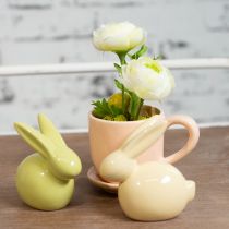 Itens Xícara de café, peça decorativa para mesa, ideal para um ambiente elegante com plantas, 11 cm, conjunto de 3 peças.