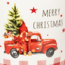 Itens Caneca de Natal com carro e árvore de Natal, canecas de cerâmica, 10 cm, conjunto com 2 unidades