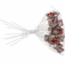 Itens Plugue decorativo urso com coração, dia dos namorados, plugue de flor glitter 9 peças