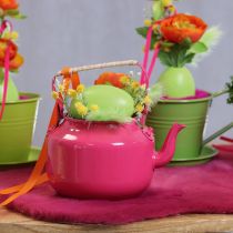 Itens Bule de chá em estilo campestre nostálgico, decorativo para sala de estar ou cozinha, 15 cm