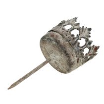 Itens Suporte para velas Ø4cm H9,5cm para colar cinza 4 peças