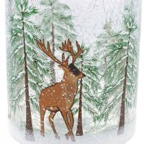 Itens Porta-velas vidro crepitante natalino copo tealight H13cm