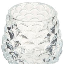 Itens Suporte para velas em cone de vidro com base H19,5/22,5 cm, conjunto de 2