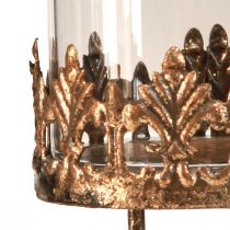 Itens Porta-velas com vidro para conectar em ouro antigo Ø5,5cm 4 peças